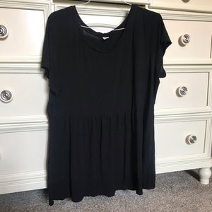 black peplum shirt old navy